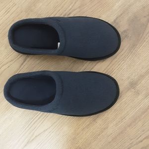 LL Bean Men's Slipper Size 9 Blue Fleece